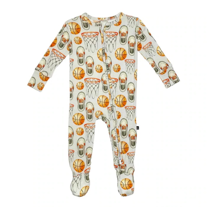 Ruffle Zipper Footie